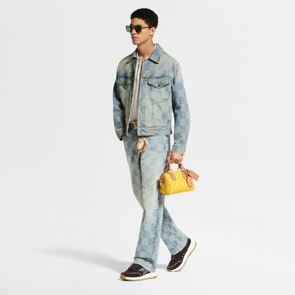 Alternative view of Giày Louis Vuitton LV Classic Trainers 'Brown' 1A002U