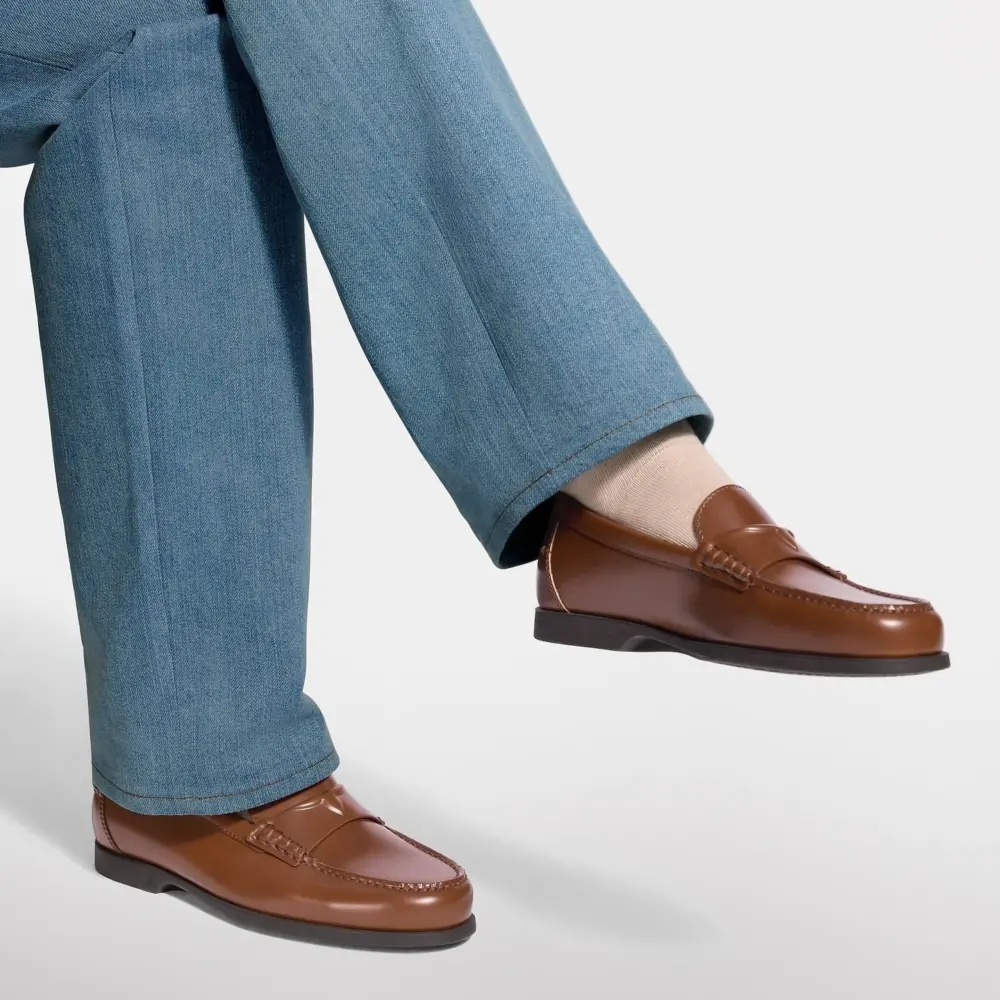 Alternative view of Giày Louis Vuitton LV Croisette Loafers 'Cognac' 1AJTS3