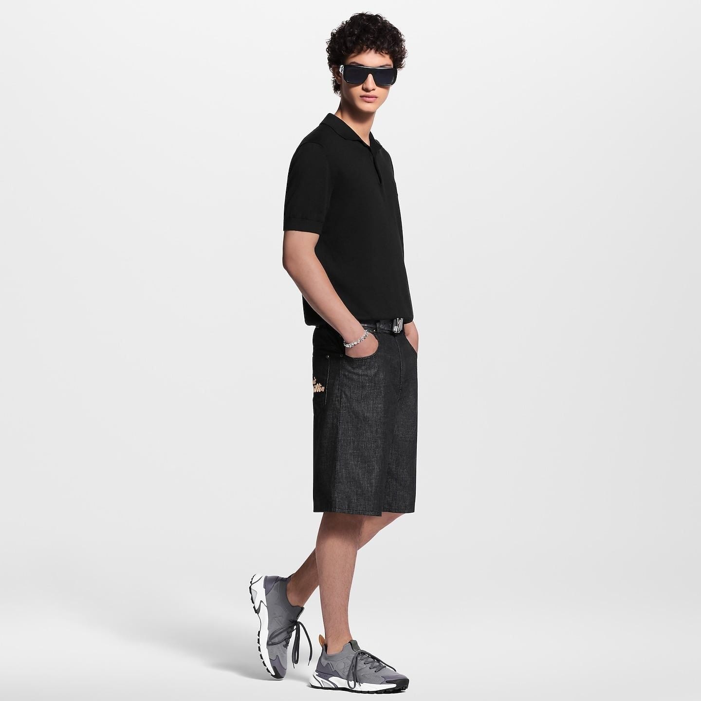 Alternative view of Giày Louis Vuitton LV Runner Tatic Trainers 'Grey' 1AILJC