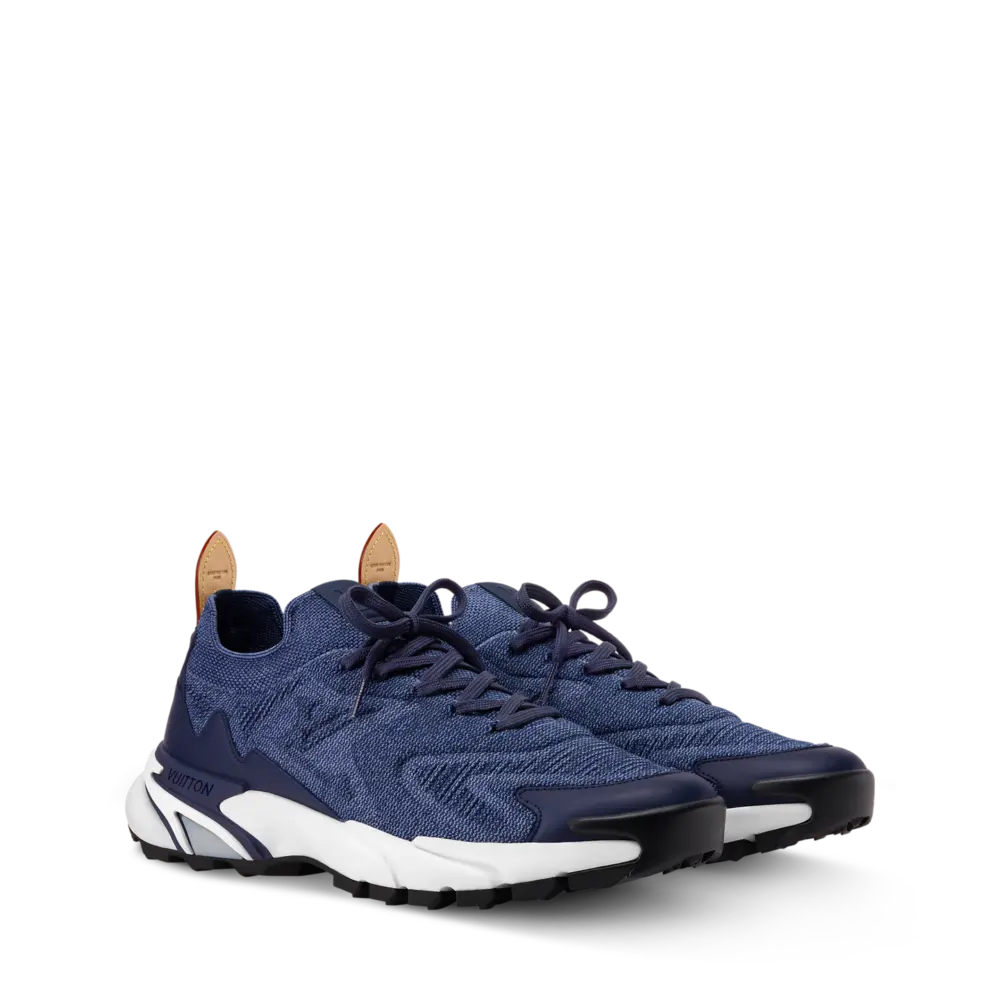 Giày Louis Vuitton LV Tatic Knit Trainers 'Navy' 1AK8IQ - Ảnh 4