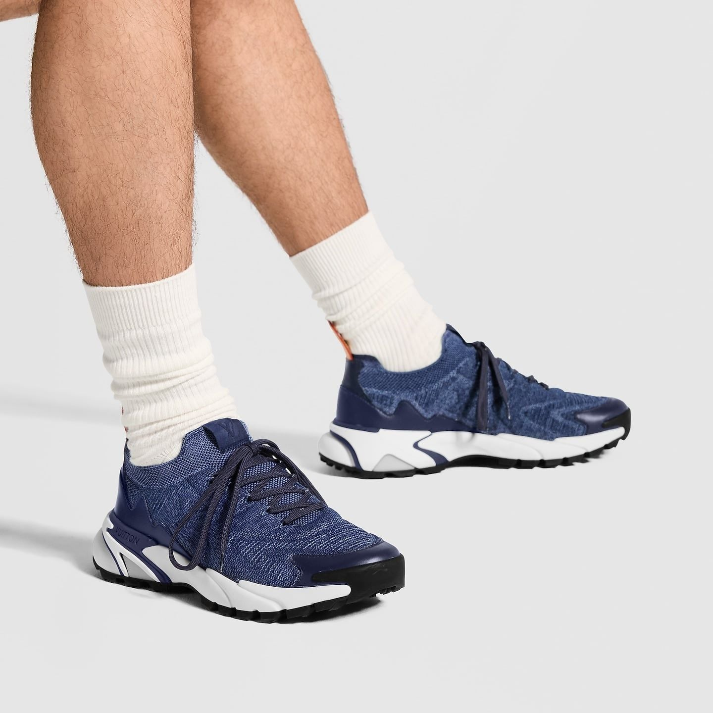 Alternative view of Giày Louis Vuitton LV Tatic Knit Trainers 'Navy' 1AK8IQ