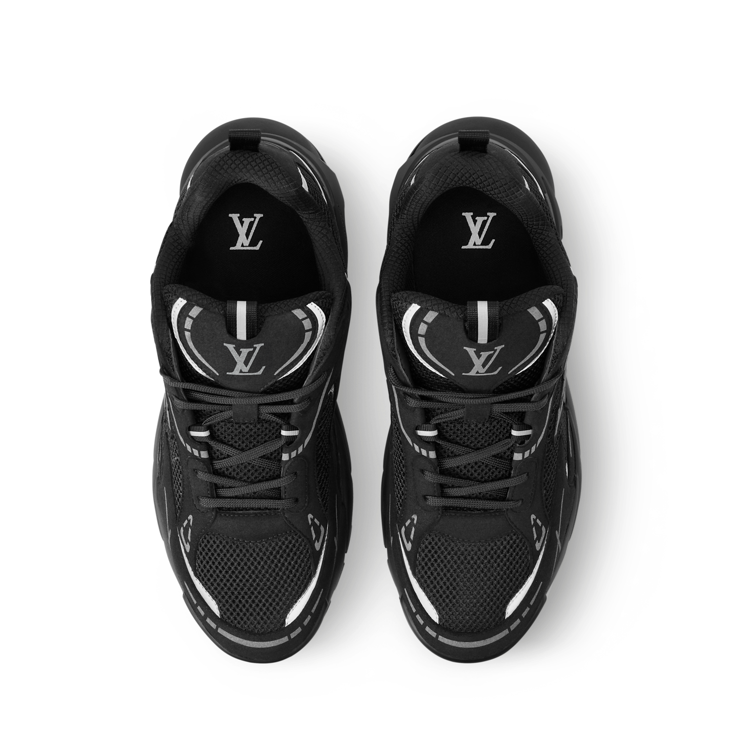 Alternative view of Giày Louis Vuitton LV Tatic Runner Trainers 'Black' 1AKC3K