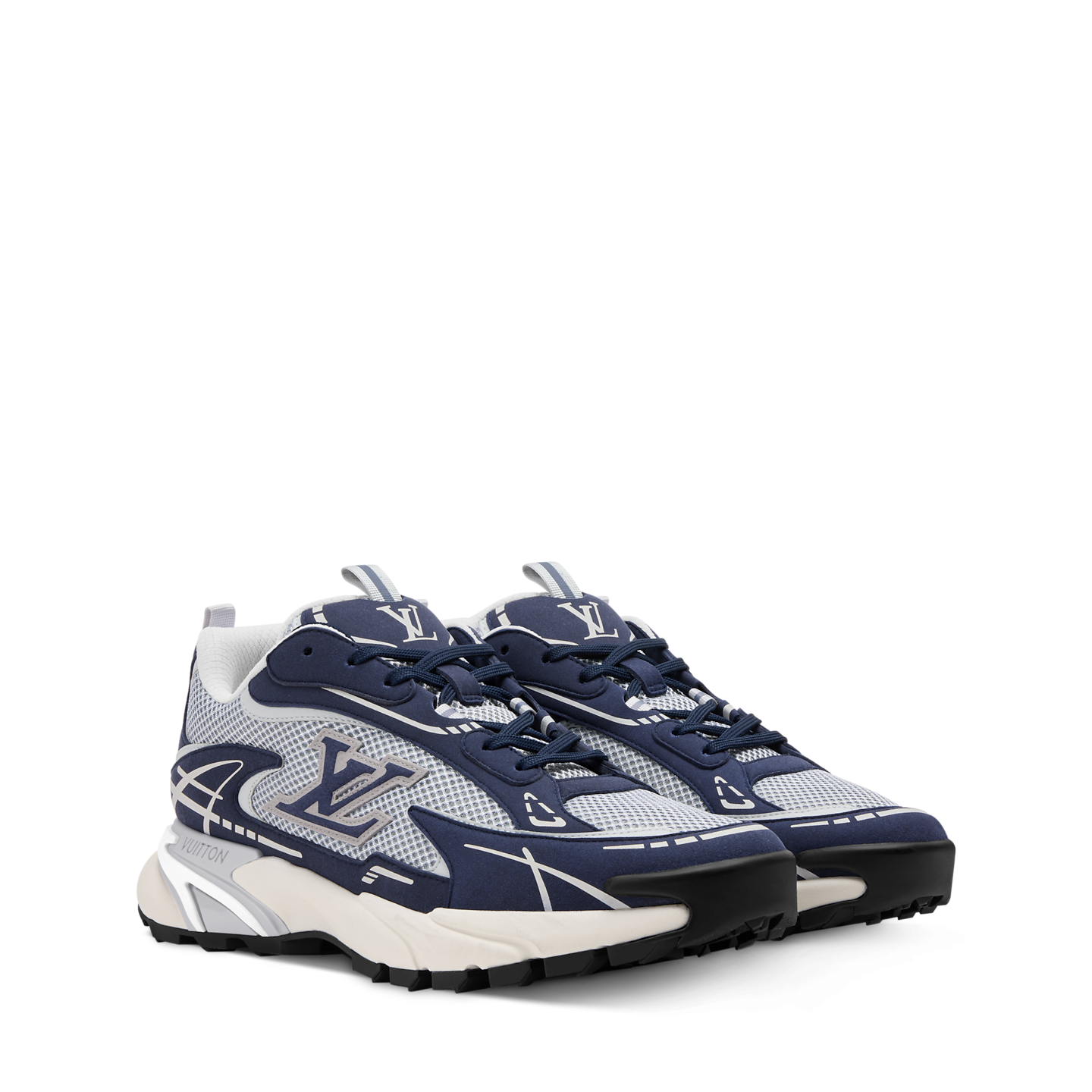 Alternative view of Giày Louis Vuitton LV Tatic Runner Trainers 'Blue' 1AKC4L