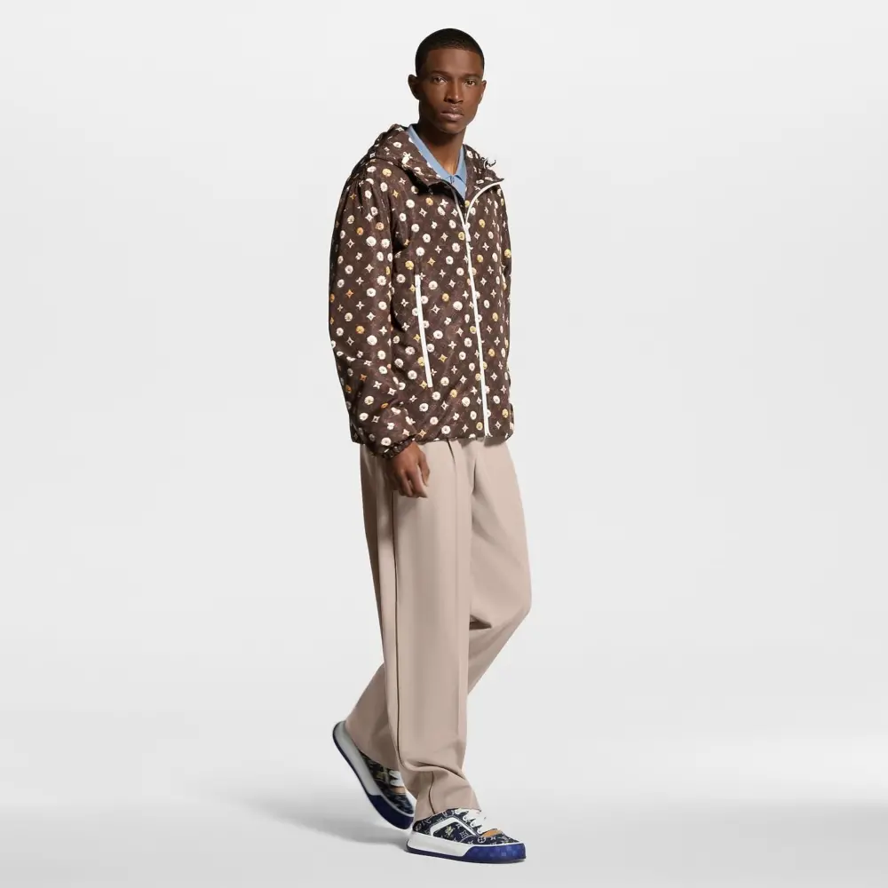 Giày Louis Vuitton LV Tilted Trainers 'Blue' 1AJS33 - Ảnh 3