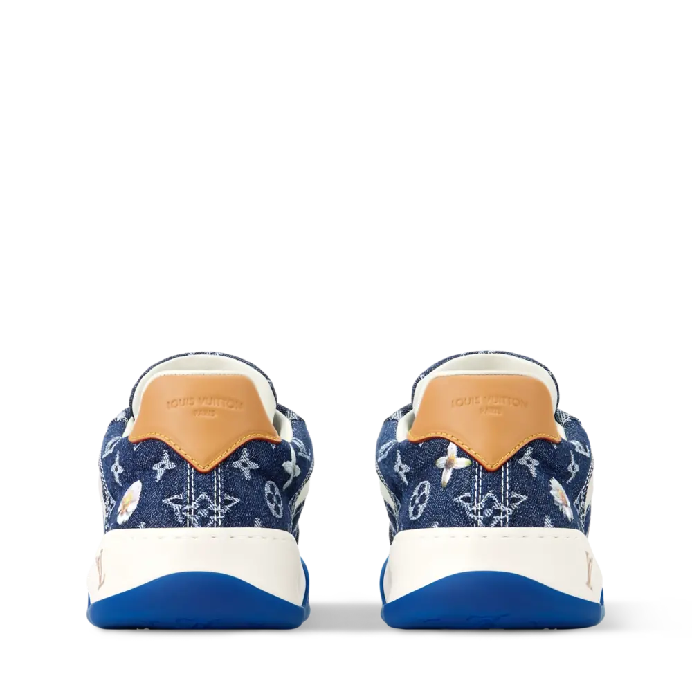 Giày Louis Vuitton LV Tilted Trainers 'Blue' 1AJVSR - Ảnh 6
