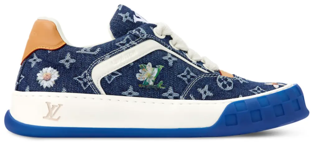 Giày Louis Vuitton LV Tilted Trainers 'Blue' 1AJVSR