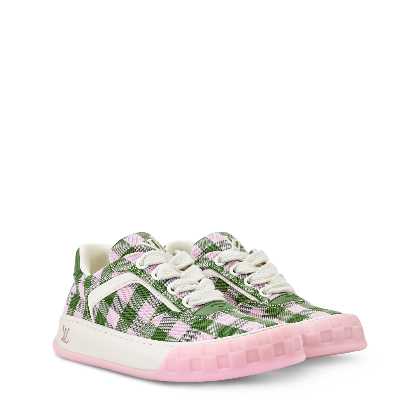 Alternative view of Giày Louis Vuitton LV Tilted Trainers 'Rose' 1AJS18