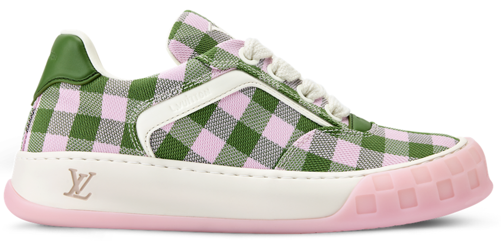 Giày Louis Vuitton LV Tilted Trainers 'Rose' 1AJS18