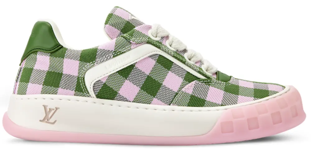 Giày Louis Vuitton LV Tilted Trainers 'Rose' 1AJS18