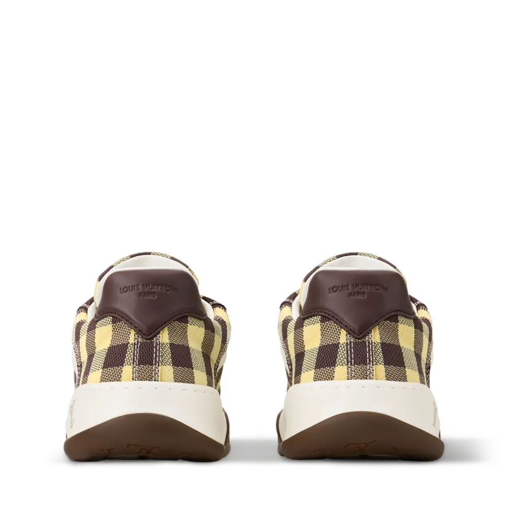 Giày Louis Vuitton LV Tilted Trainers 'Yellow' 1AJRZQ - Ảnh 3