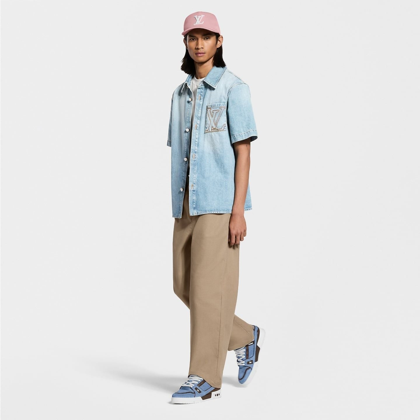 Alternative view of Giày Louis Vuitton LV Trainer 'Blue' 1AKB68