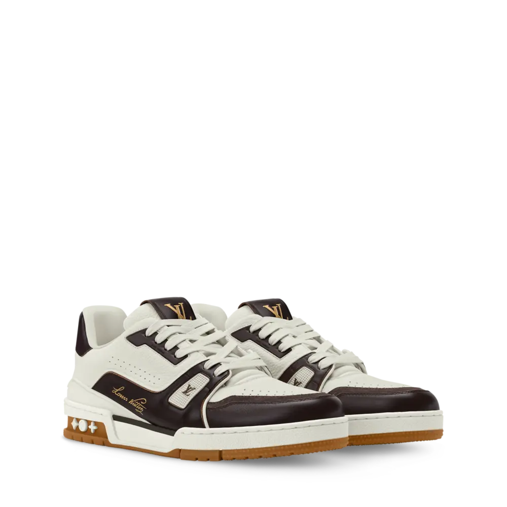 Giày Louis Vuitton LV Trainer 'Brown' 1AKBA4 - Ảnh 4