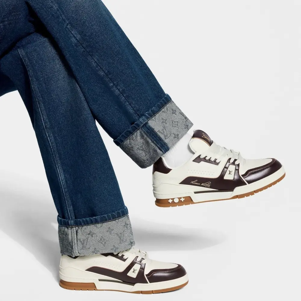 Alternative view of Giày Louis Vuitton LV Trainer 'Brown' 1AKBA4