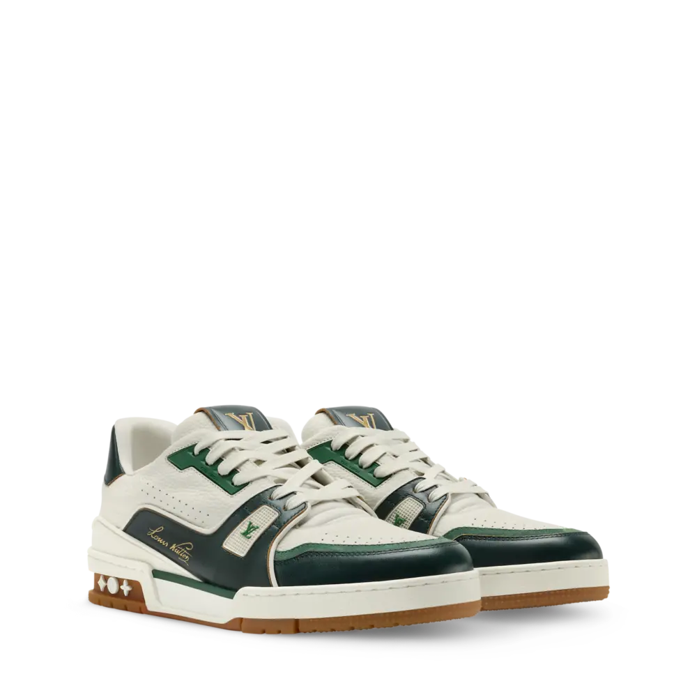 Giày Louis Vuitton LV Trainer 'Green' 1AKB9K - Ảnh 4