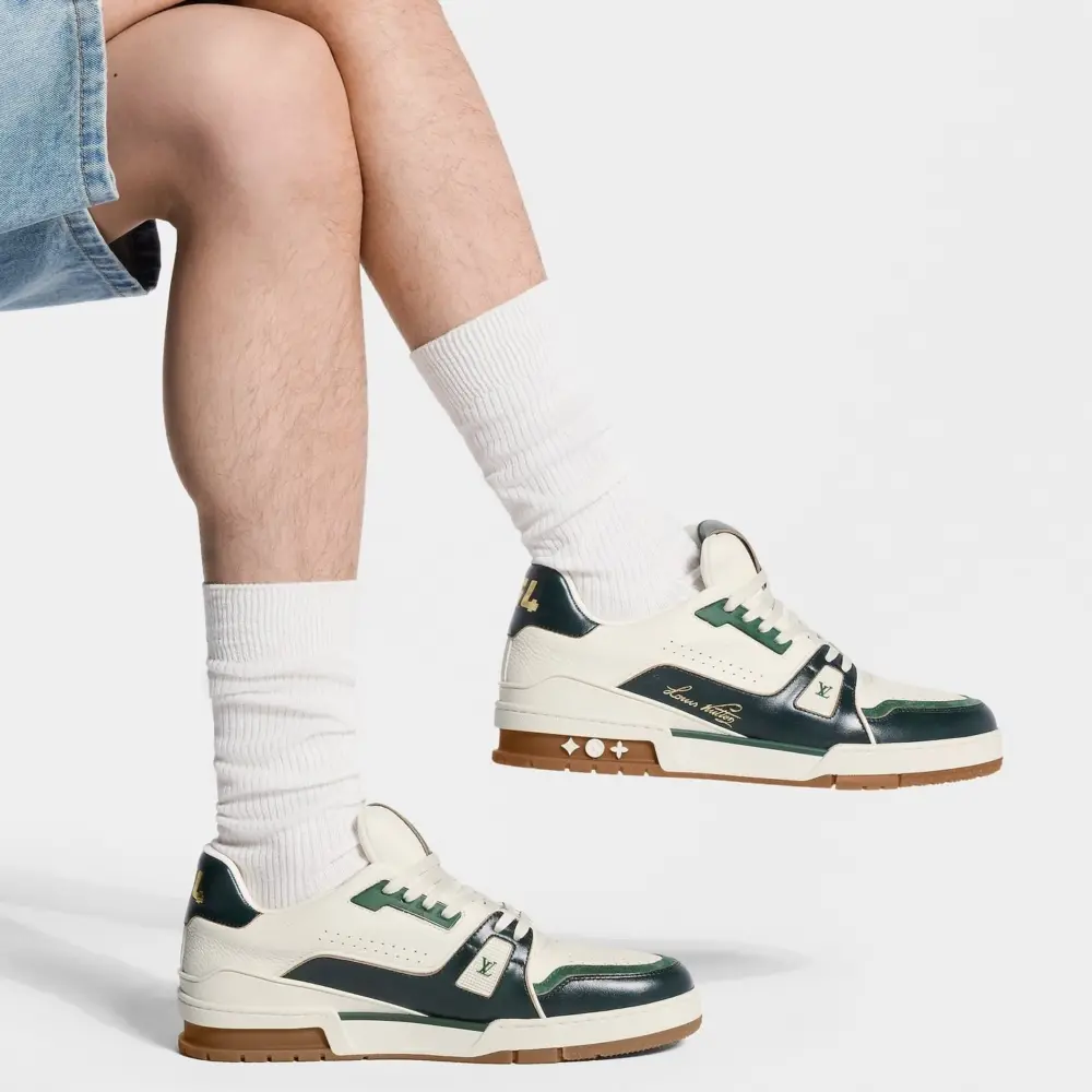 Alternative view of Giày Louis Vuitton LV Trainer 'Green' 1AKB9K