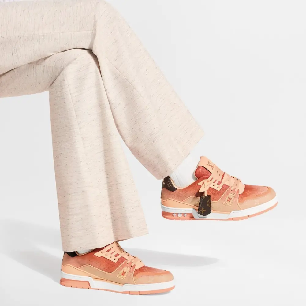 Giày Louis Vuitton LV Trainer 'Orange' 1AJTPO - Ảnh 5
