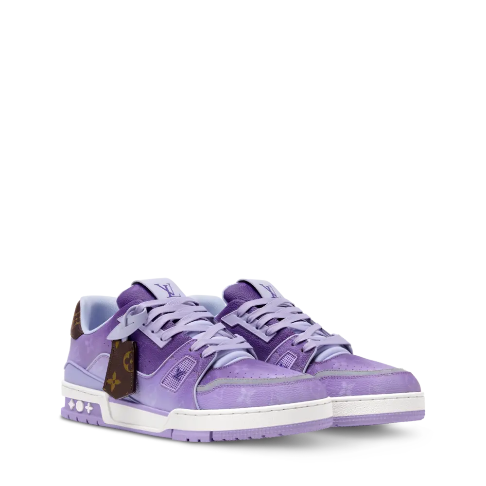 Giày Louis Vuitton LV Trainer 'Purple' 1AJTQ7 - Ảnh 3