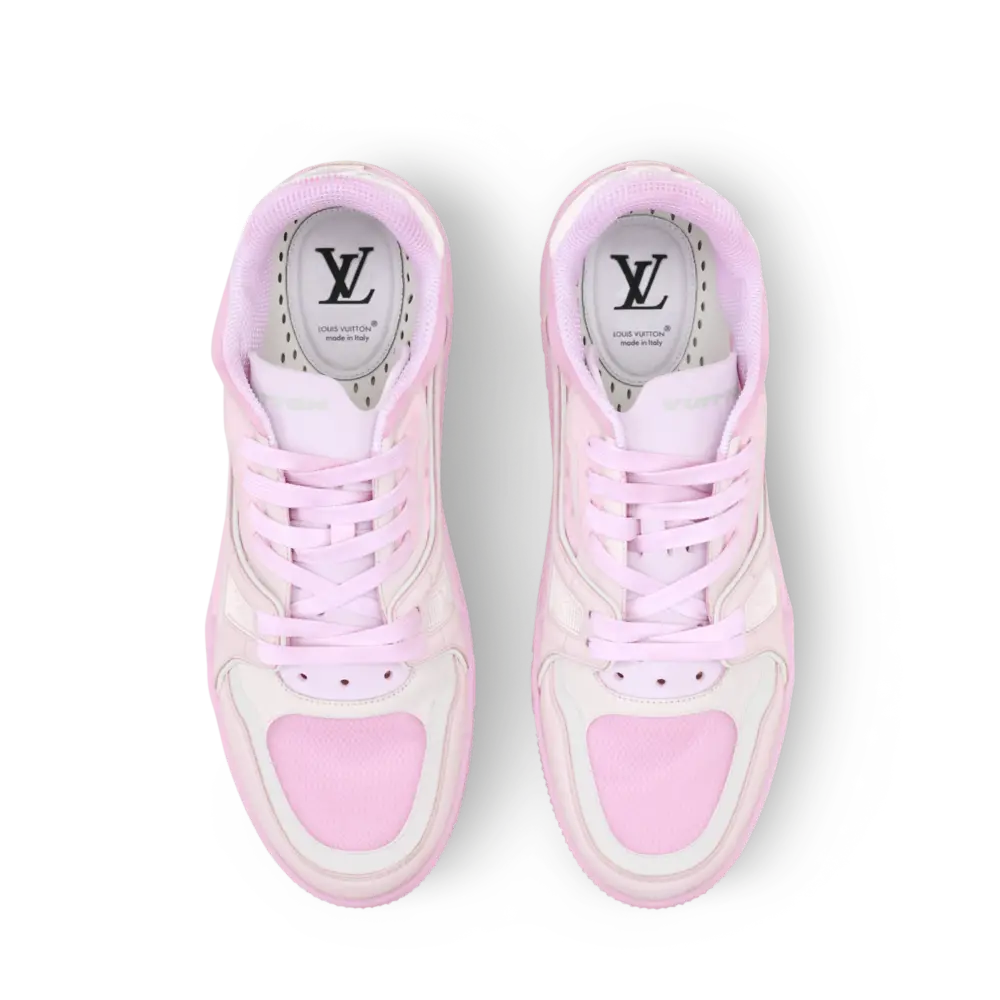 Giày Louis Vuitton LV Trainer 'Rose' 1AJS80 - Ảnh 3