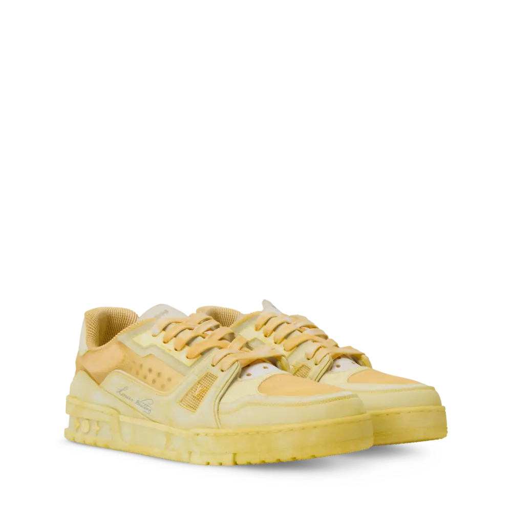 Giày Louis Vuitton LV Trainer 'Yellow' 1AJSAD - Ảnh 5