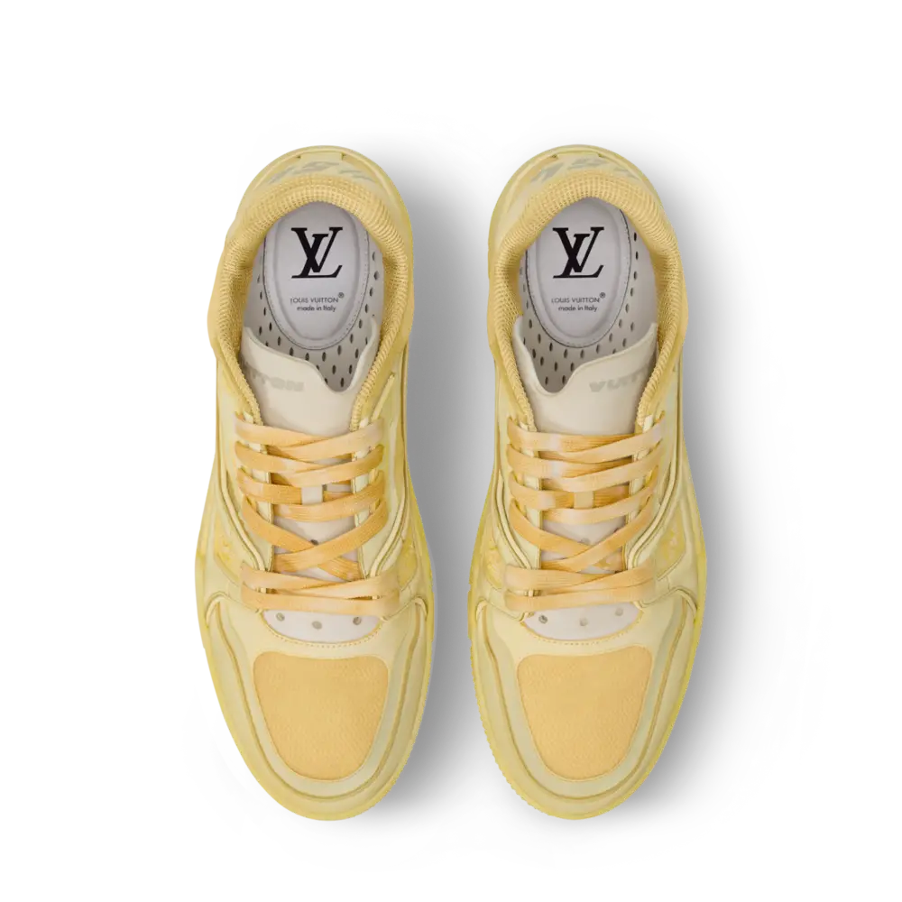 Giày Louis Vuitton LV Trainer 'Yellow' 1AJSAD - Ảnh 4