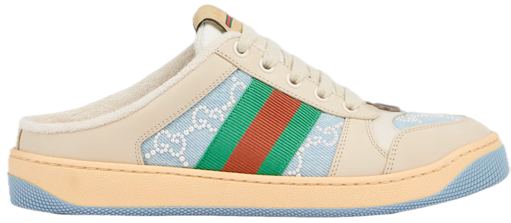 Giày Gucci Screener Mule 'Blue' 836063-FAFSY-4961