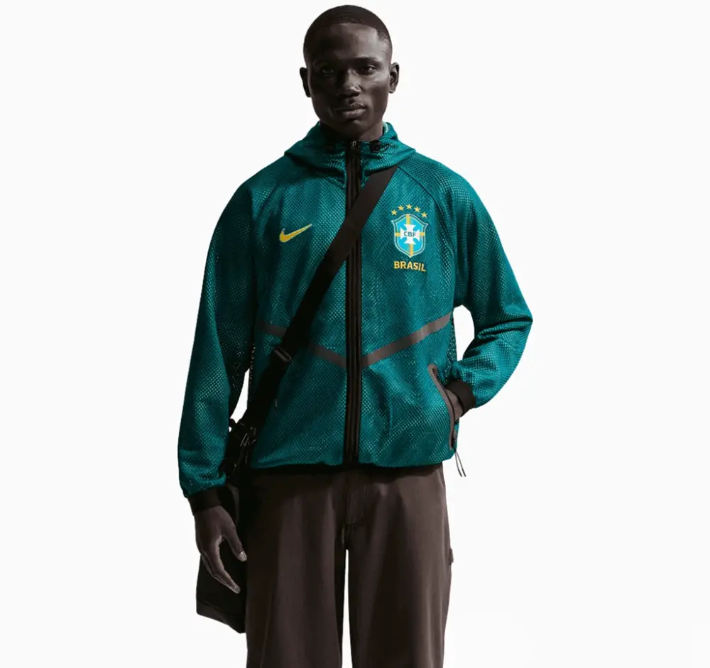 Áo Nike Brazil Dri-FIT Soccer Anthem Jacket IH1757-369 - Ảnh 3