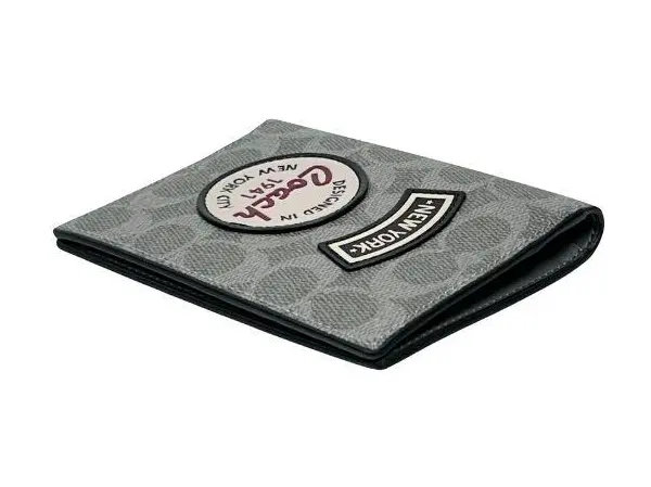 Ví Coach Passport Card Case 'Grey' CCF34-QBGRM - Ảnh 4