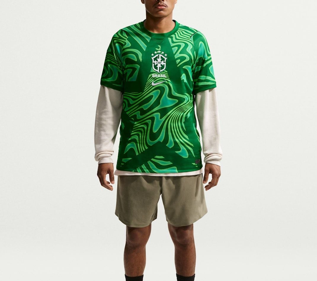 Alternative view of Áo Nike Brazil 2026 Stadium Goalkeeper ‘Green’ IB5267-302