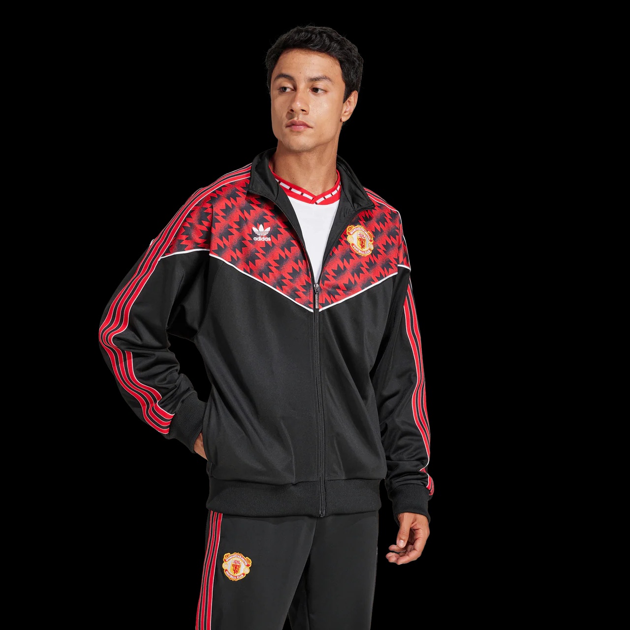 Áo adidas Manchester United 1991 Track Top ‘Black’ JF0373 - Ảnh 5