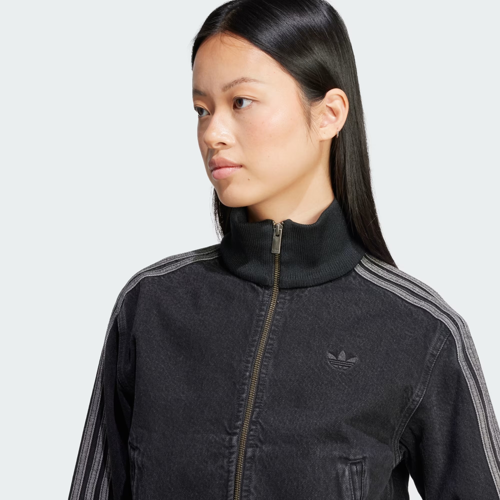Áo adidas Track Top Denim Adicolor ‘True Black’ JD3110 - Ảnh 5
