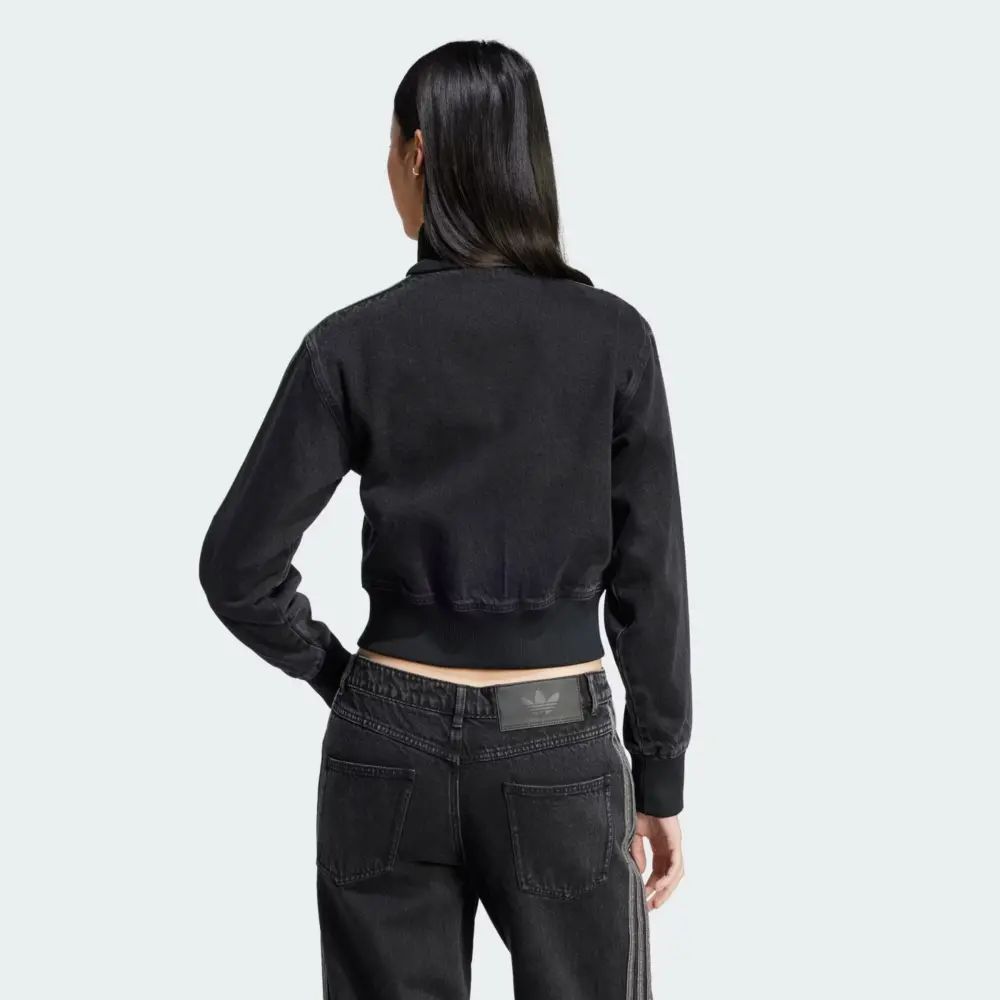 Áo adidas Track Top Denim Adicolor ‘True Black’ JD3110 - Ảnh 3