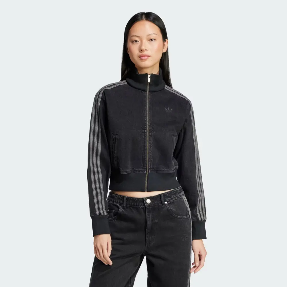 Alternative view of Áo adidas Track Top Denim Adicolor ‘True Black’ JD3110