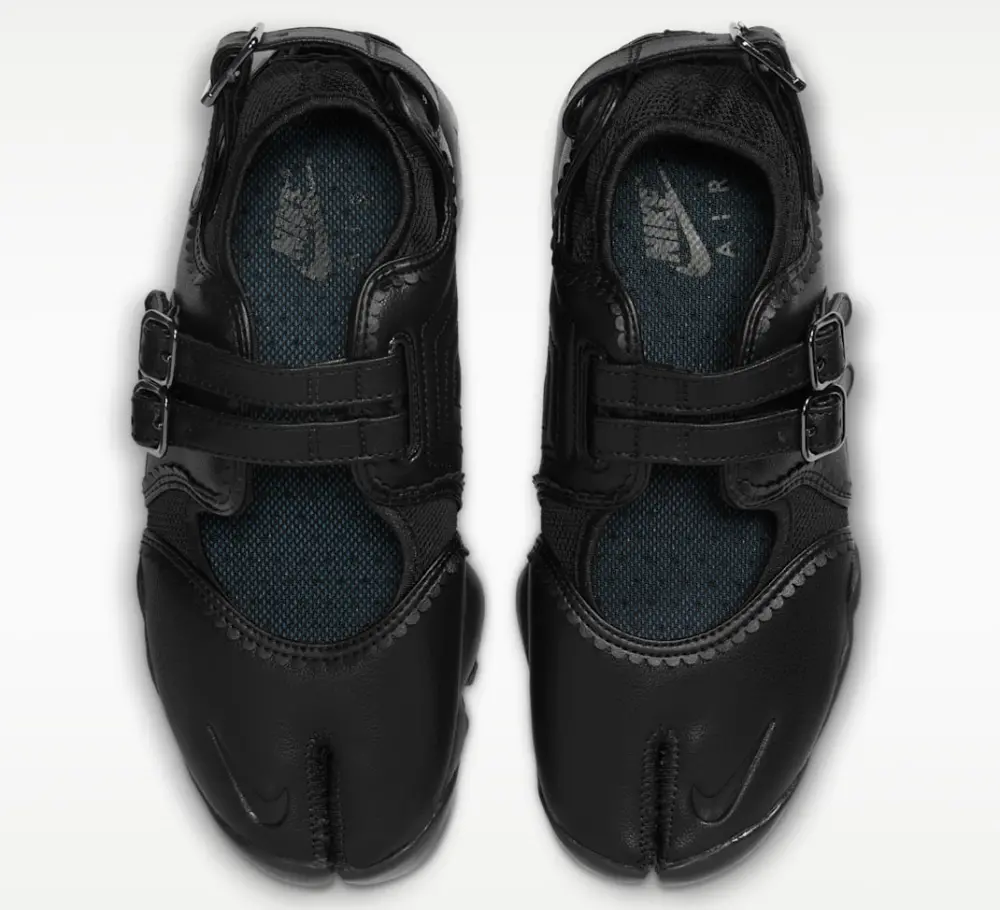 Giày Nike Air Rift ‘Triple Black Buckle Strap’ IB8881-001 - Ảnh 6