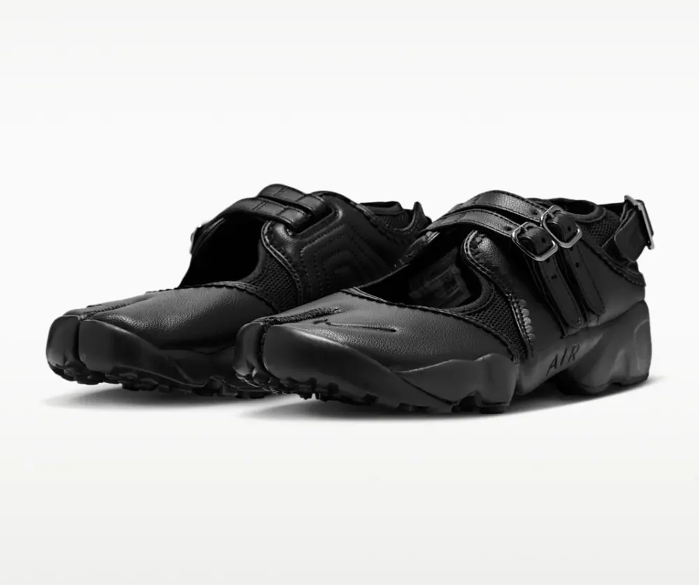 Giày Nike Air Rift ‘Triple Black Buckle Strap’ IB8881-001 - Ảnh 5
