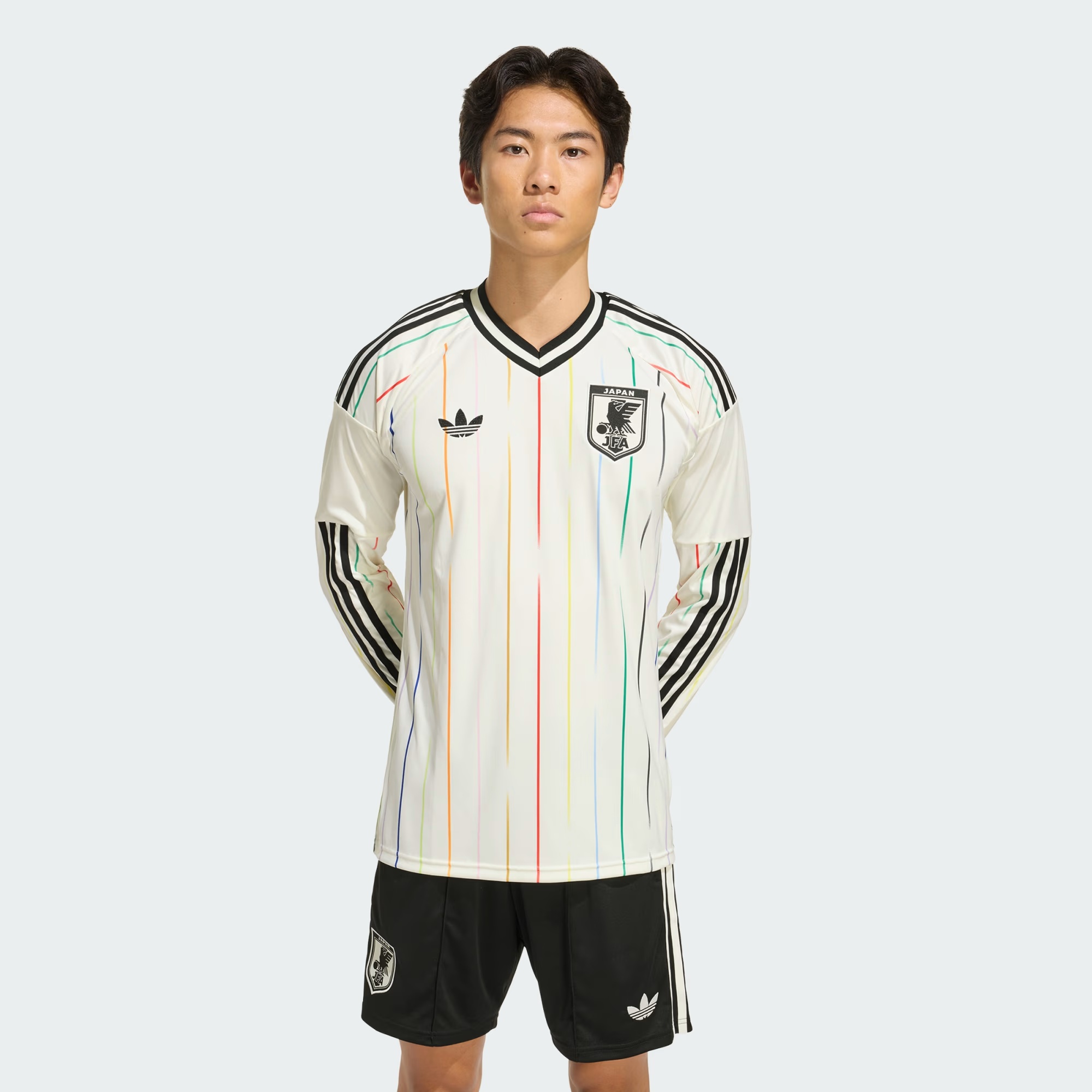 Alternative view of Áo adidas Japan 26 Away Long Sleeve Jersey ‘White’ JZ9697