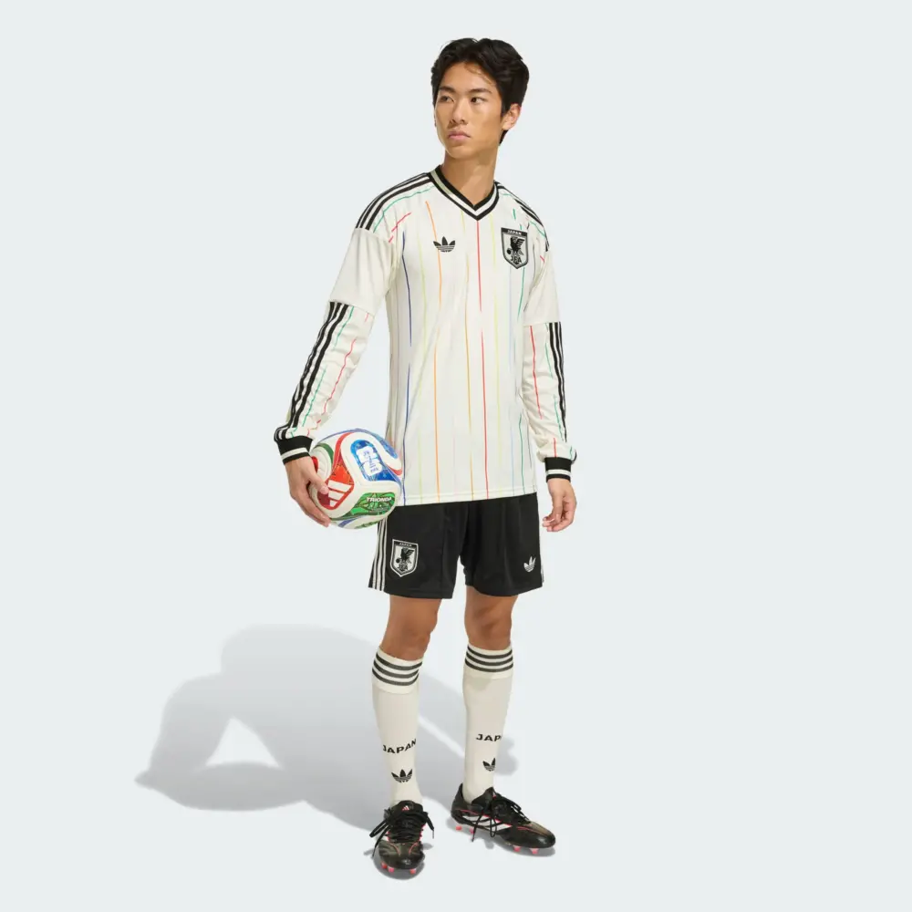 Áo adidas Japan 26 Away Long Sleeve Jersey ‘White’ JZ9697 - Ảnh 4