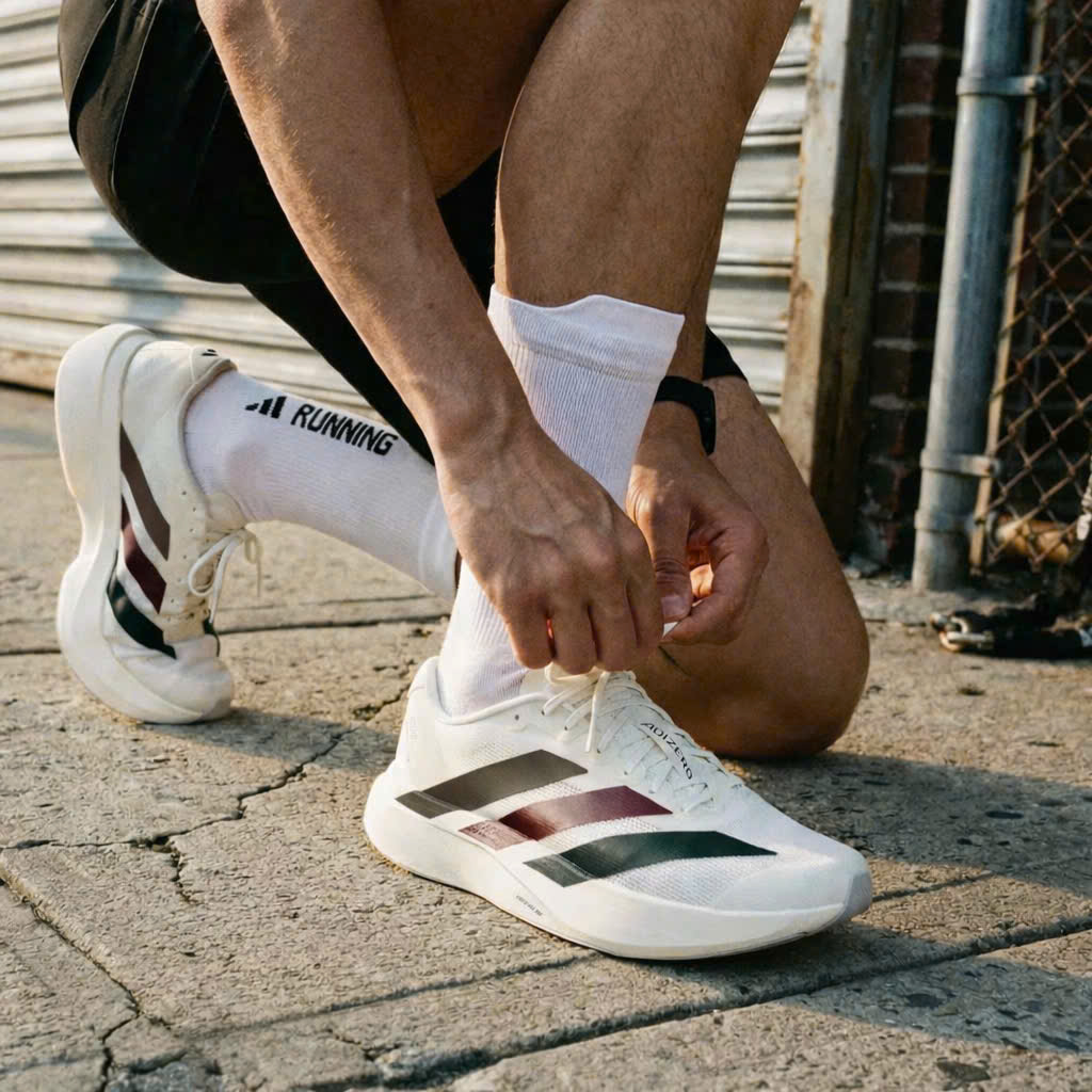 Alternative view of Giày Adidas Adizero Evo SL ‘Grey Shadow Olive Maroon’ KI9542