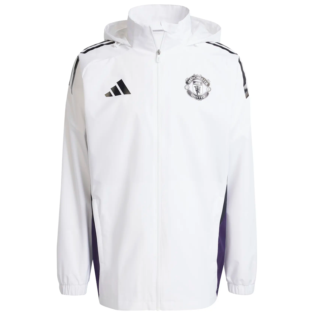 Áo Adidas Manchester United Waterproof Jacket ‘White’ JP3102