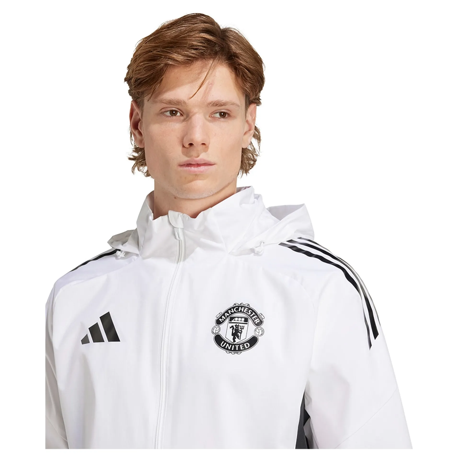 Alternative view of Áo Adidas Manchester United Waterproof Jacket ‘White’ JP3102
