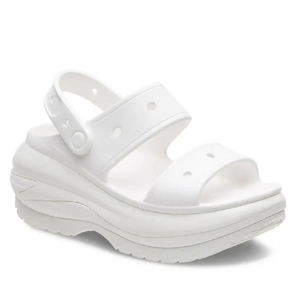 Dép Crocs Mega Crush Sandal ‘White’ 207989-100 - Ảnh 3