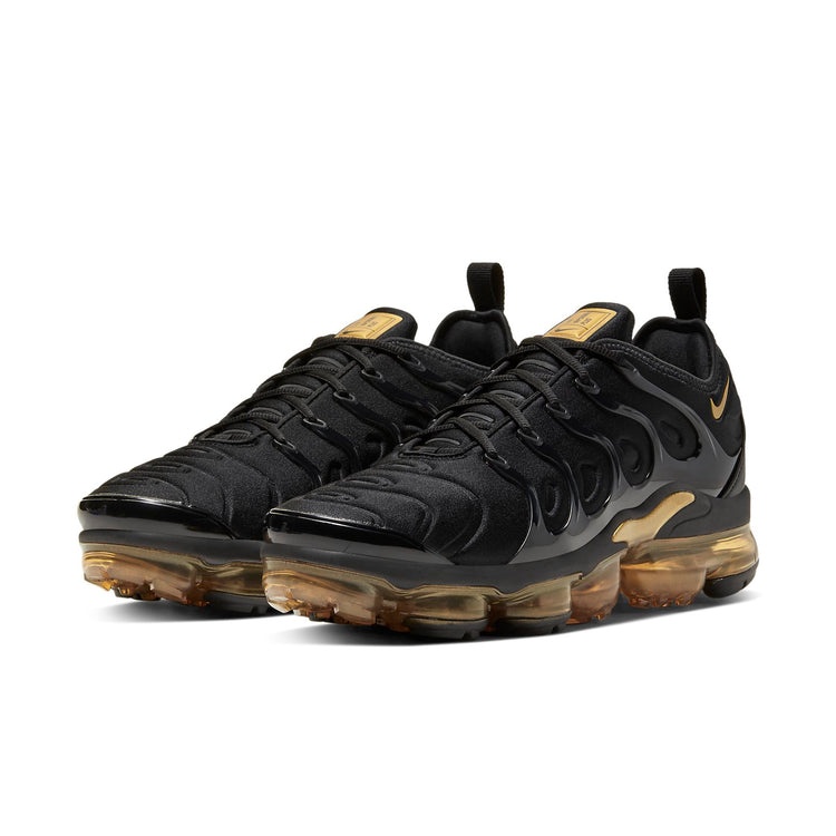 Giày Nike Air VaporMax Plus 'Triple Black Gold' CW7299-001 - Ảnh 3