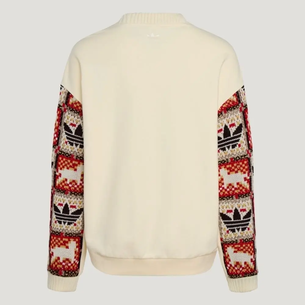 Áo Adidas Crew Long-Sleeved 'Beige' IA8930 - Ảnh 5