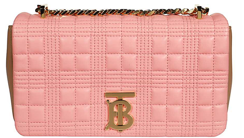 Túi Burberry Small Quilted Two-tone Lambskin Lola Shoulder Bag 'Pink' 8026830