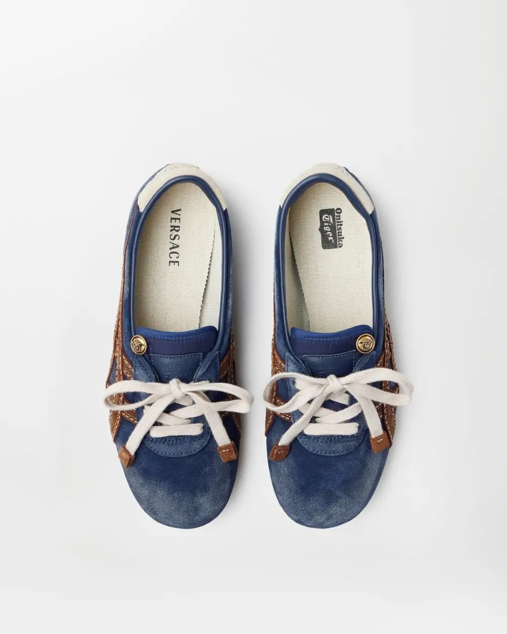 Giày Onitsuka Tiger x Versace Sakura 'Blue' 1025116-1A17741-2U2HJ - Ảnh 3