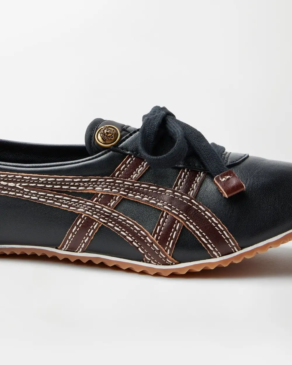 Giày Onitsuka Tiger x Versace Sakura 'Black' 1025116-1A17737-2BQ8J - Ảnh 5