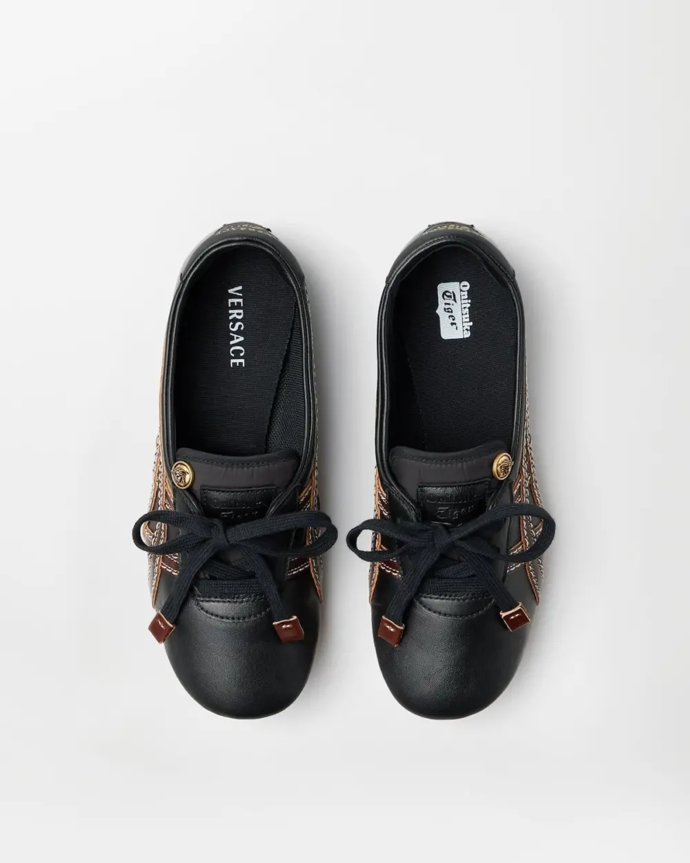 Giày Onitsuka Tiger x Versace Sakura 'Black' 1025116-1A17737-2BQ8J - Ảnh 3