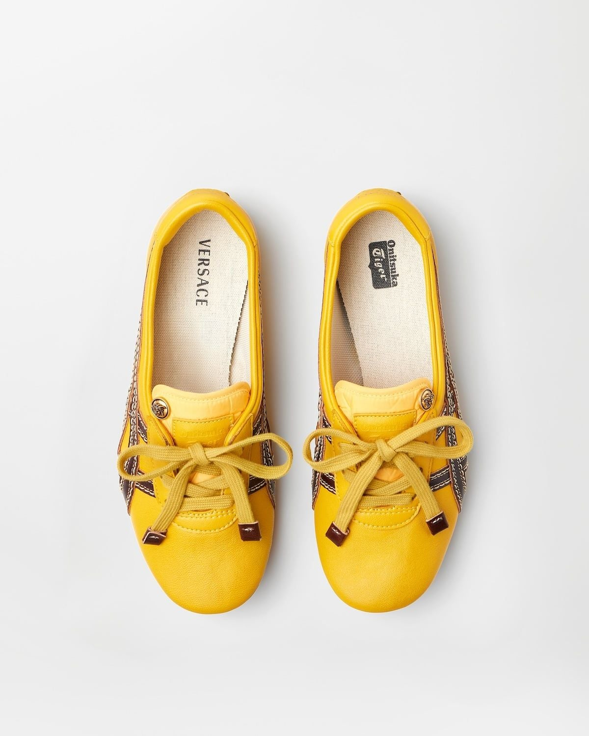 Giày Onitsuka Tiger x Versace Sakura 'Yellow' 1025116-1A17737-2YD5J - Ảnh 4