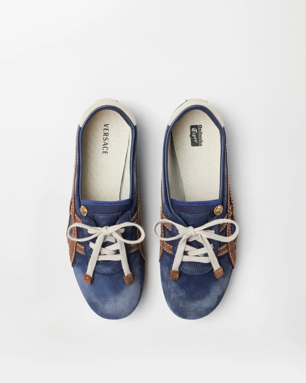 Giày Onitsuka Tiger x Versace Sakura 'Blue' 1024594-1A17741-2U2HJ - Ảnh 4