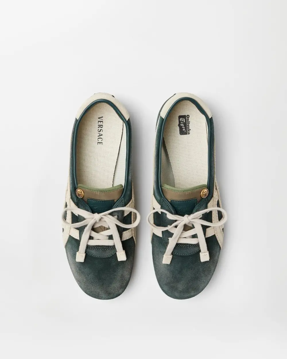 Giày Onitsuka Tiger x Versace Sakura 'Green' 1024594-1A17741-2GR2J - Ảnh 4