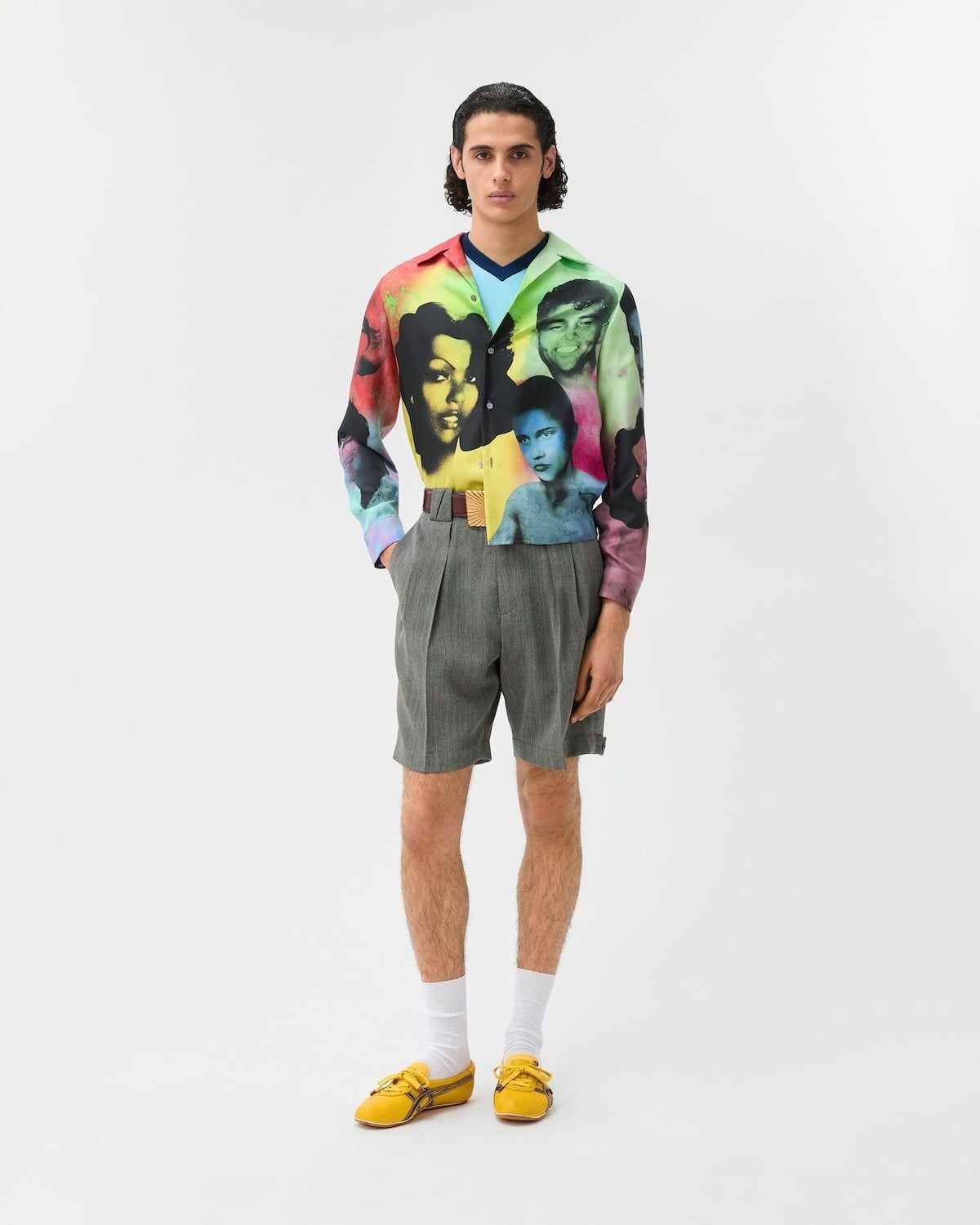 Giày Onitsuka Tiger x Versace Sakura 'Yellow' 1024594-1A17737-2YD5J - Ảnh 3